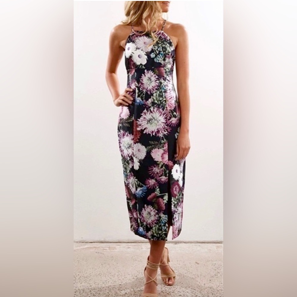 KEEPSAKE the Label Floral Sheath Cocktail Dress